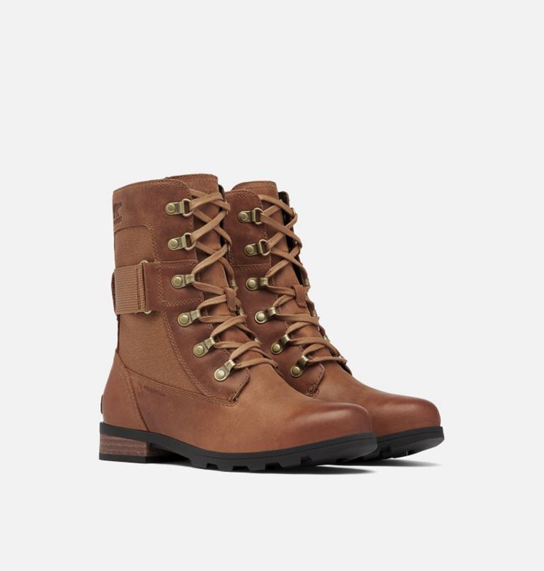 Sorel Dam Gummistövlar Brun - Emelie™ Conquest Låga - OYT-836241